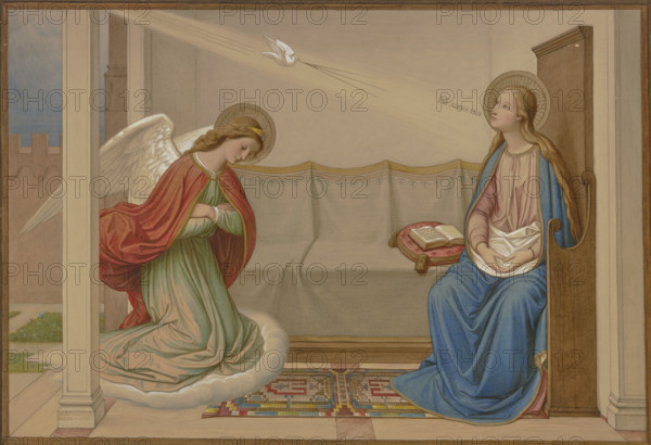 The Annunciation, 1858. Creator: Eduard von Steinle.