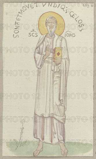 The Four Evangelists at the Atrium of the Main Entrance of St. Mark's Basilica...John, 1818-1843. Creator: Johann Anton Ramboux.