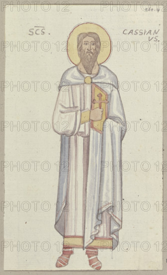 A detail of a mosaic in San Marco in Venice, 1818-1843. Creator: Johann Anton Ramboux.