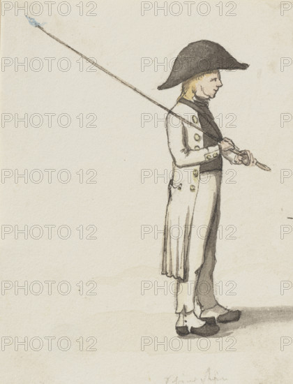 A shepherd with a triangular hat, c1840s. Creator: Jakob Dielmann.