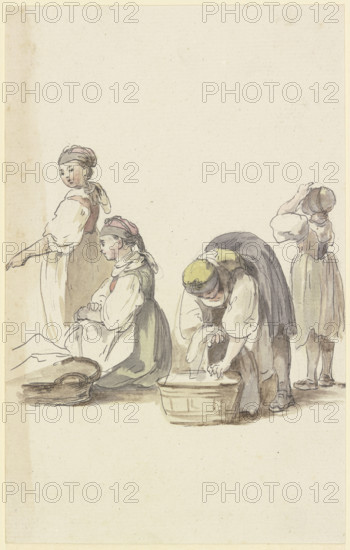 Four farmwomen, c1771-1772. Creator: Georg Melchior Kraus.