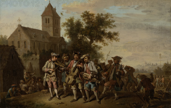 Village Musicians, c1764. Creator: Johann Conrad Seekatz.