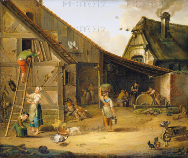 A Farm, 1794. Creator: Johann Ludwig Ernst Morgenstern.