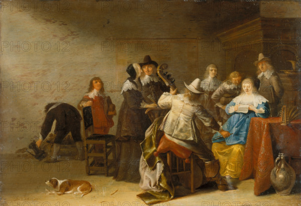 Company of Music-Makers, c1645-1650. Creator: Anthonie Palamedesz.