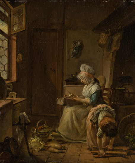 Kitchen Scene, c1783-1803. Creator: Georg Karl Urlaub.