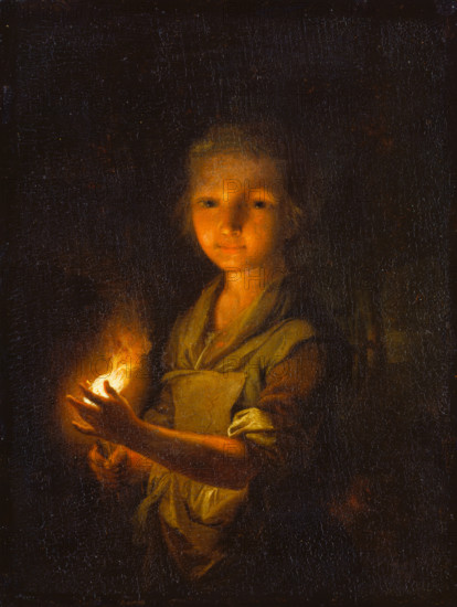 Girl with a Burning Torch, c1760. Creator: Johann Conrad Seekatz.