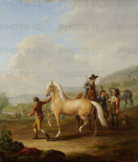 Horse Market, 1786. Creator: Johann Georg Pforr.