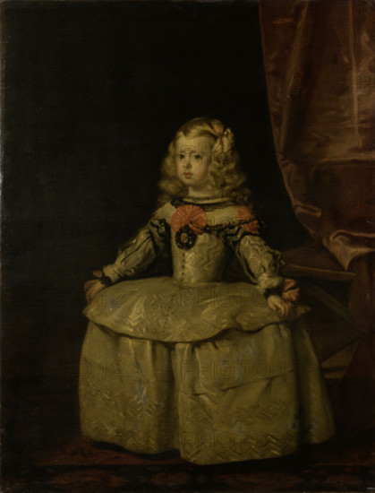 Portrait of the Infanta Margarita (1651-1673), after 1656. Creator: Copy after Diego Velázquez.