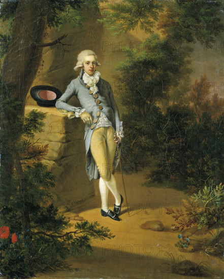 Portrait of Johann Georg von Holzhausen, 1789. Creators: Georg Karl Urlaub, Johann Georg von Holzhausen.