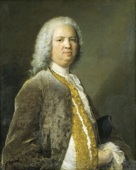 Portrait of the Frankfurt banker Johann Georg Leerse, 1749. Creator: Jean-Marc Nattier.