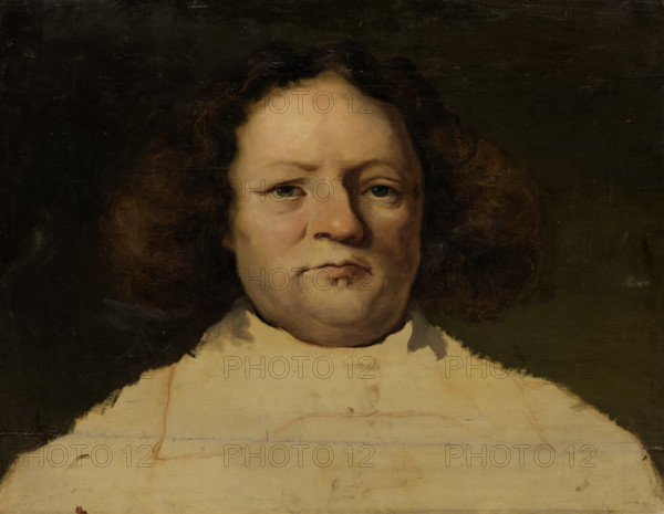 Portrait of Sir John Hebdon, (1612-1670), 1851-1857. Creator: Otto Scholderer.