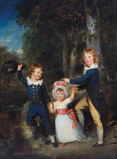 Portrait of the Children of Lord George Cavendish, 1790. Creator: Thomas Lawrence.