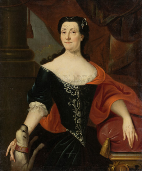 Portrait of Sophia Magdalena von Holzhausen, née von Günderrode, c1700-1725. Creators: Franz Lippold, Workshop of Franz Lippold.