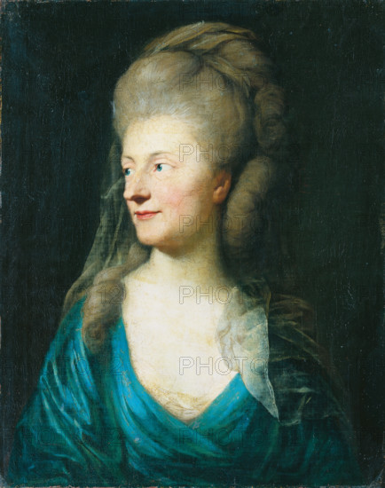 Portrait of Johanna Henriette Louise Countess of Bestucheff-Rumin, née von Carlowitz, 1770-9. Creator: Anton Graff.