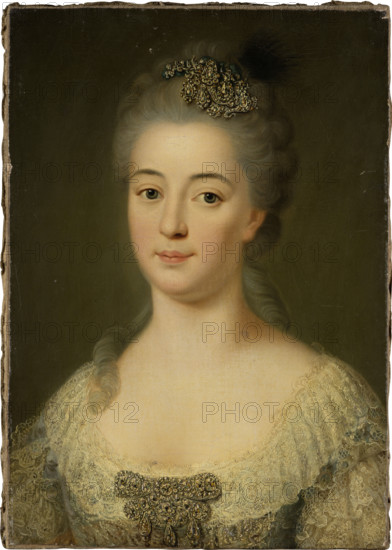 Portrait of Marie Friederike Caroline von Geispigheim, c1745-1755.  Creator: German (Hessian?) Master around 1750.