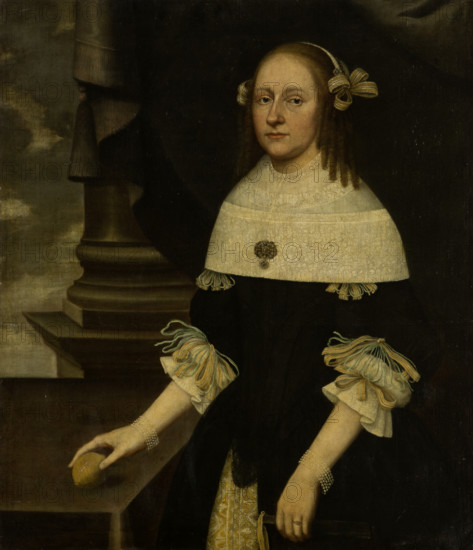 Portrait of Maria Margareta von Holzhausen, 1664. Creator: Johann Friedrich Trescher.
