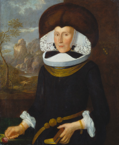 Portrait of Maria Barbara Peyer (1636-1693), 1683. Creator: Felix Meyer.