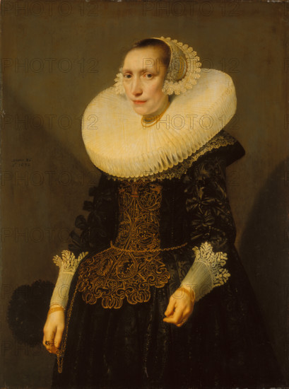 Portrait of a Lady, 1632. Creator: Michiel van Miereveld?;Jan Daemen Cool circle?.