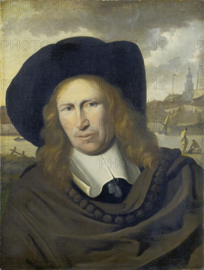 Portrait of a Man from the City of Emden, c1675-1680. Creator: Ludolf Backhuysen I.