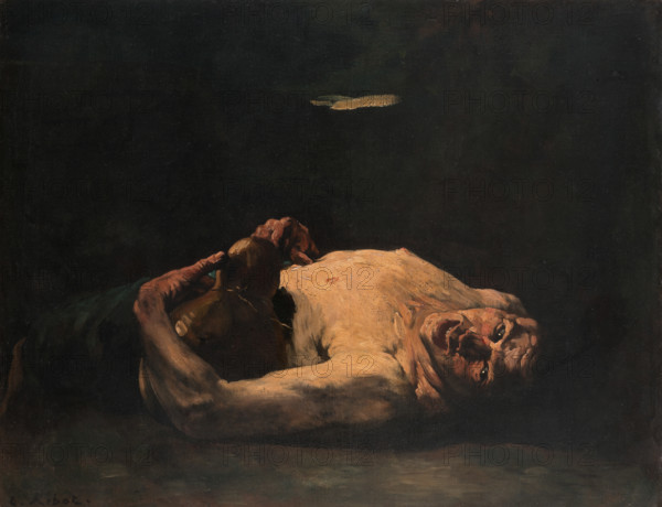 The Empty Bottle, c1876-1881. Creator: Theodule Ribot.