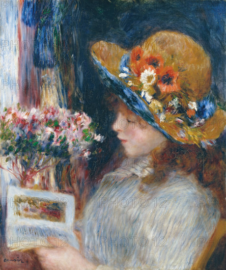Reading Girl, 1880. Creator: Pierre-Auguste Renoir.
