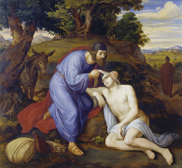 The Good Samaritan, 1833. Creator: Julius Schnorr von Carolsfeld.