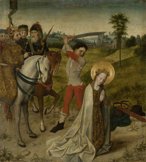 Decapitation of St Catherine, c1470-1480. Creator: Cologne Master.
