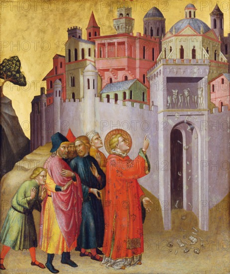 Destruction of the Pagan Idols, c1390. Creator: Martino di Bartolomeo di Biagio.