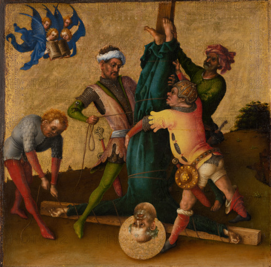 Martyrdom of St Peter, after 1435. Creator: Stephan Lochner.