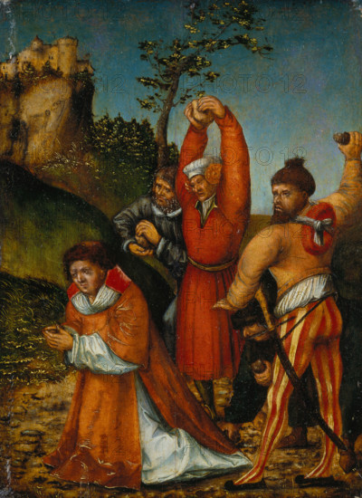 The Stoning of St Stephen, c1520. Creator: Lucas Cranach the Elder.
