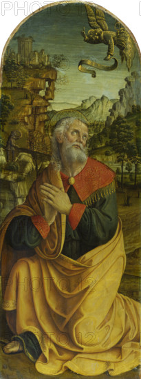 The Annunciation to St Joachim, c1493-1494. Creator: Macrino d'Alba.