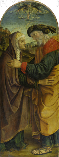 The Meeting at the Golden Gate, c1493-1494. Creator: Macrino d'Alba.