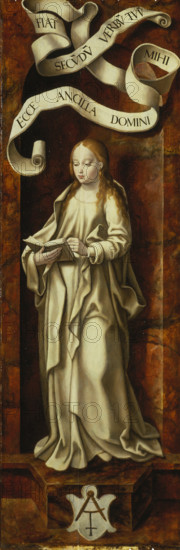 Virgin of the Annunciation, 1524. Creator: Joos van Cleve.