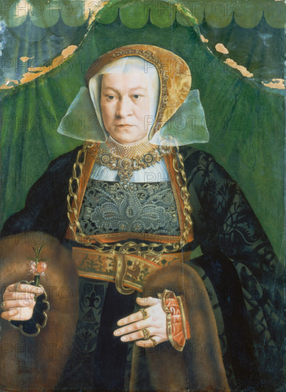 Portrait of Sibylla Kessel, c1540-1545. Creator: Bartholomaeus Bruyn the Elder.