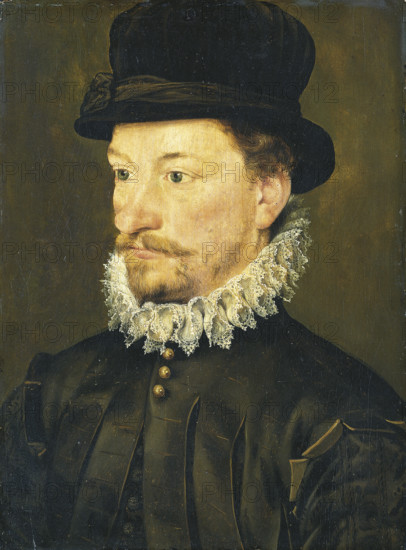 Half-length Portrait of a Young Man, c1570-1590. Creator: French Master c1550/1600.