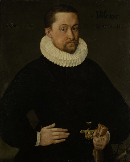 Portrait of Johann Philipp Völker, 1588. Creator: Middle-Rhenish Master of 1589.