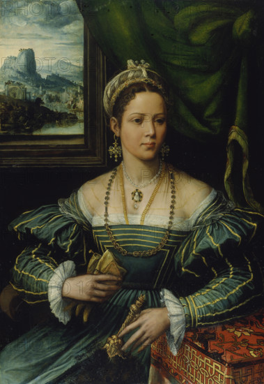 Portrait of a Lady, c1530-1540. Creator: Girolamo da Carpi?.