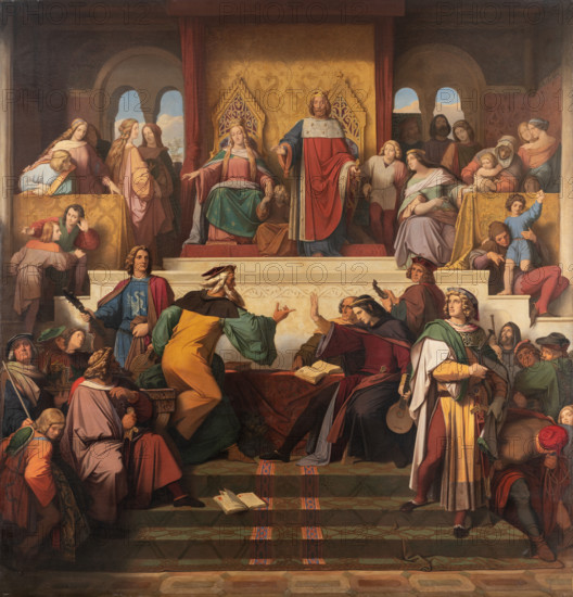 The Singer’s Contest on the Wartburg, 1846. Creator: Moritz von Schwind.