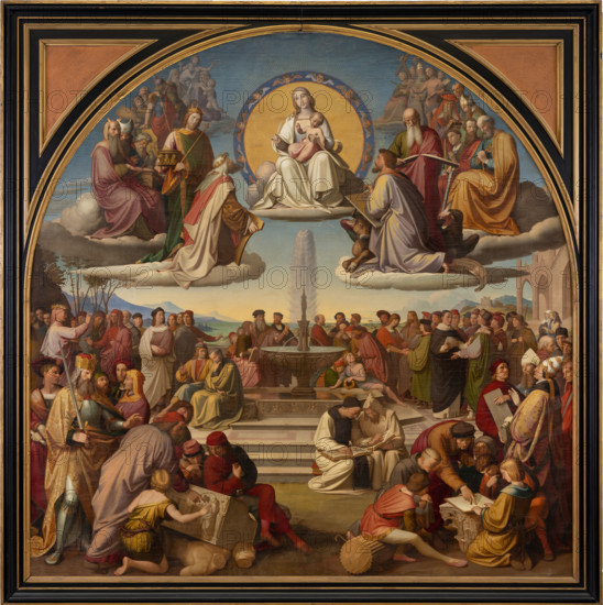 The Triumph of Religion in the Arts, 1829-1840. Creator: Johann Friedrich Overbeck.