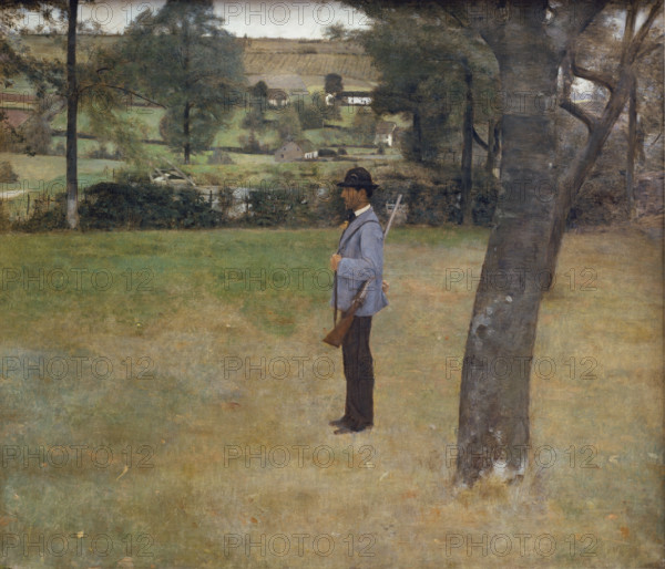 The Game Warden, 1883. Creator: Fernand Khnopff.