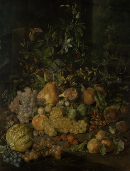 Still Life with Fruits, 1780-1781. Creator: Johann Daniel Bager.