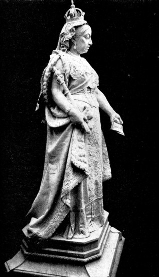New statue of the Queen at Brighton, 1898. Creator: Unknown.