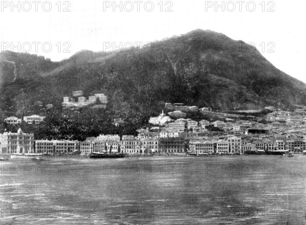The Chinese Question: views of Victoria, the capital of Hong-Kong...Victoria from the bay, 1898. Creator: Unknown.