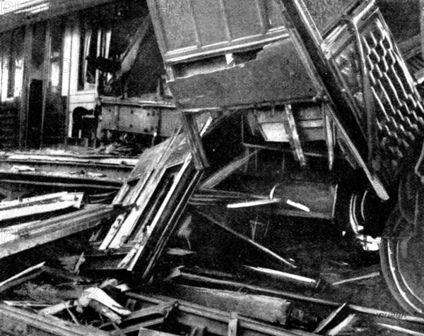 The accident to a Scotch Express, 1898. Creator: William Crooke.