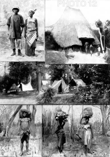 The Lagos-Dahomey Frontier Question: scenes in the disputed hinterland district, 1898. Creator: Unknown.