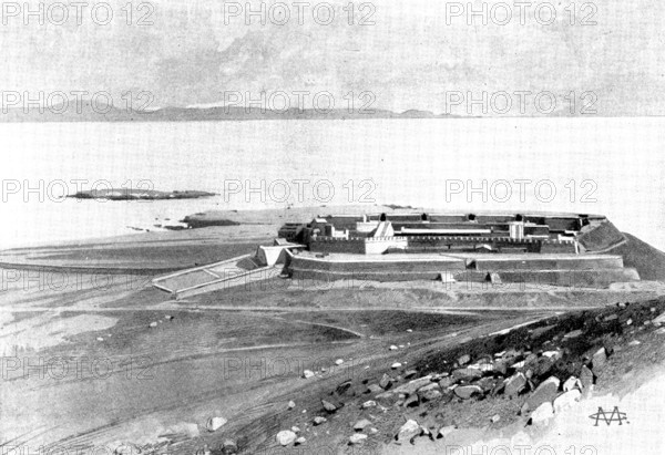 The Chinese Crisis: interior of Talien-Wan Fort, 1898. Creator: Unknown.