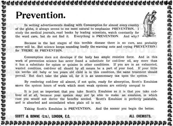 Advertisement for Scott's Emulsion, 1898. Creator: Unknown.