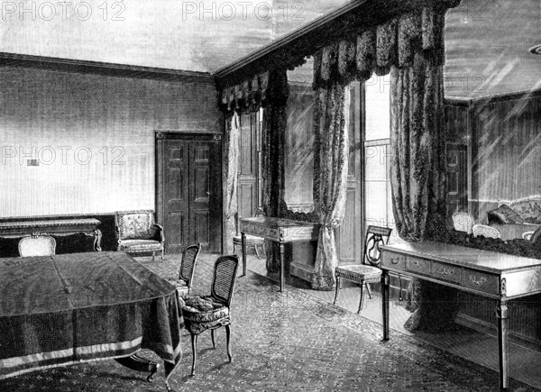 Views of Kensington Palace...the room in which the Queen was born, 1898. Creator: P Naumann.