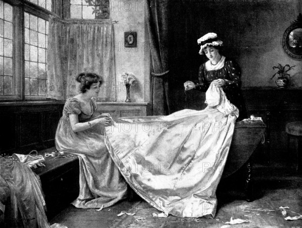 The Eve of the Wedding - by G. G. Kilburne, R.I., 1898. Creator: Unknown.