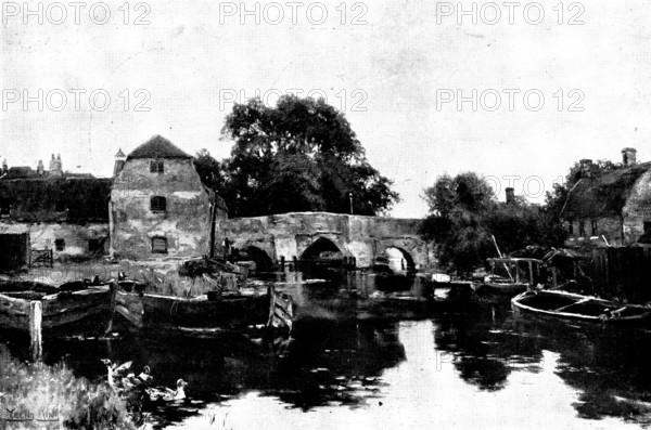 Brandon Bridge - by Yeend King, R.I., 1898. Creator: Unknown.